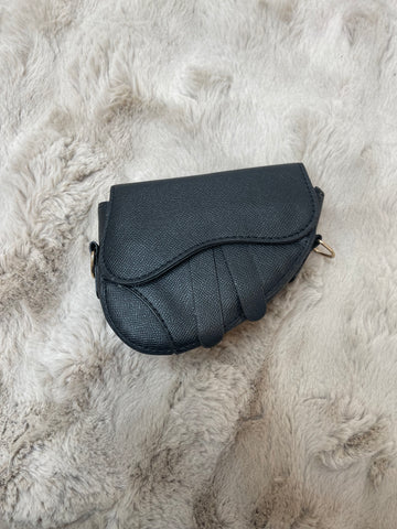 saddle mini bag black