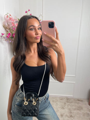 didi pearl mini bag black