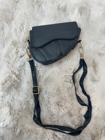 saddle mini bag black
