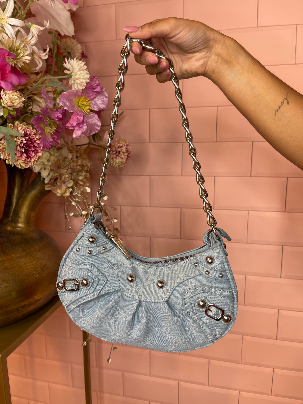 bibi denim bag blue