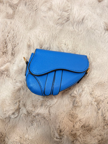 saddle mini bag kobalt blue