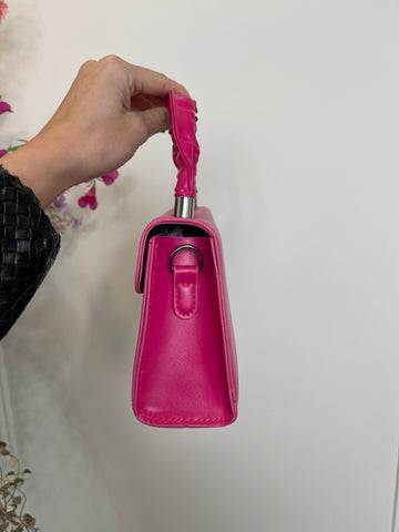 jolien silver detail bag fuchsia pink