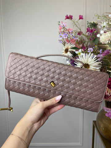 roxanne print bag mocha brown