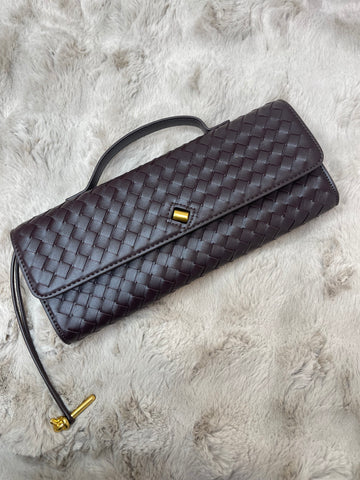 roxanne print bag chocolate brown