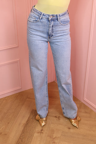 silver diamonds denim jeans
