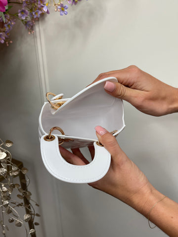 didi pearl mini bag white