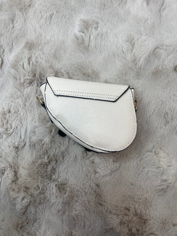 saddle mini bag white