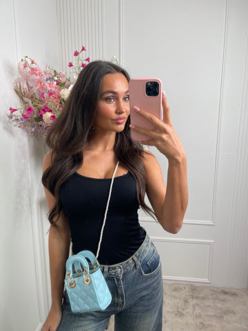 didi pearl mini bag baby blue