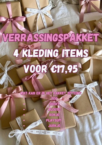 verrassingspakket 4 items voor €17,95