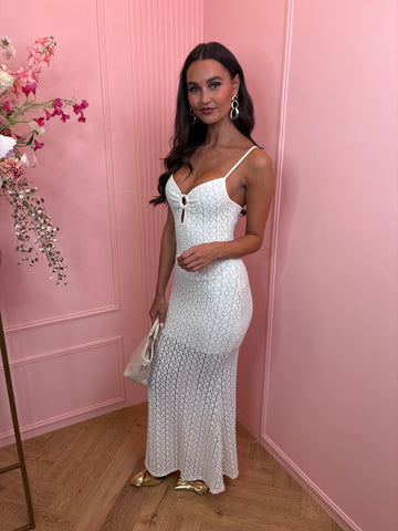 jacky long dress white