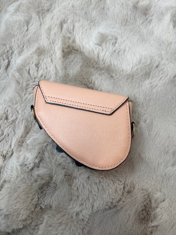 saddle mini bag peach