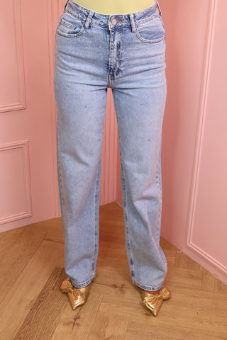 silver diamonds denim jeans