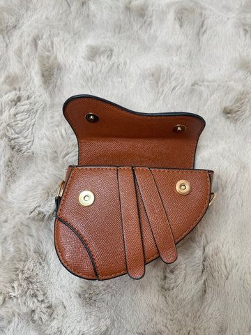 saddle mini bag brown