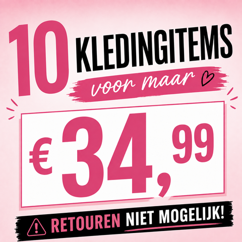 Kledingpakket 10 items voor €34,99