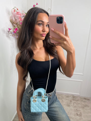 didi pearl mini bag baby blue