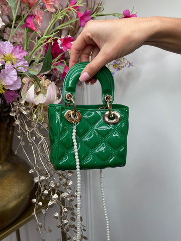 didi pearl mini bag apple green