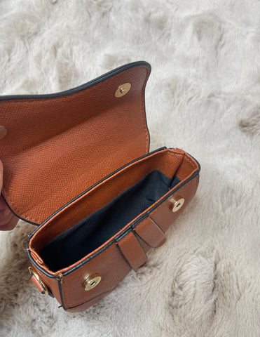 saddle mini bag brown