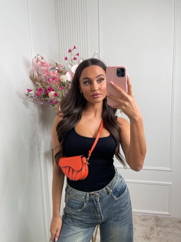 saddle mini bag orange
