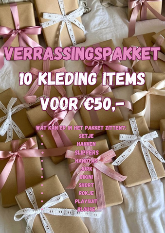 verrassingspakket 10 items voor €50