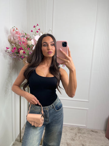 saddle mini bag peach