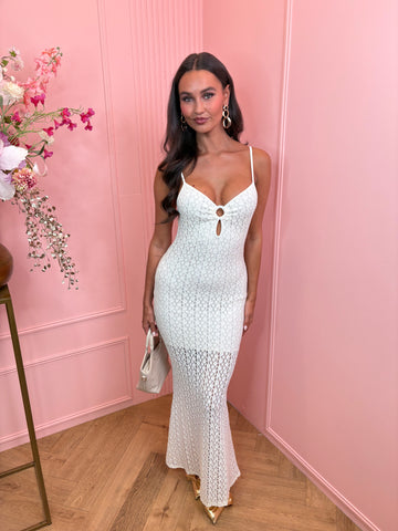 jacky long dress white