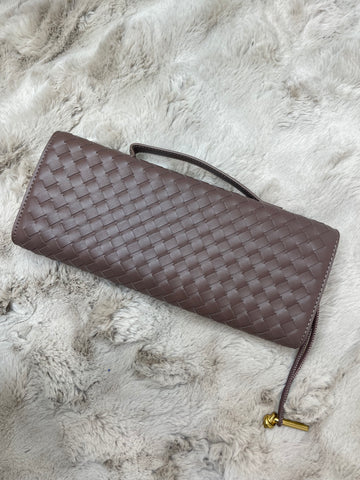 roxanne print bag mocha brown