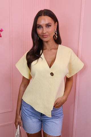 nina top butter yellow