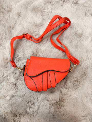 saddle mini bag orange