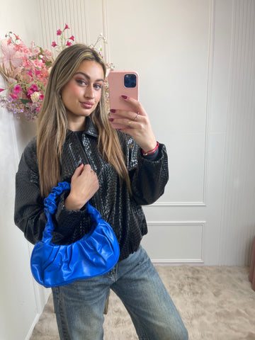 Iris hand bag kobalt blue