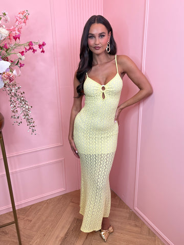 jacky long dress yellow