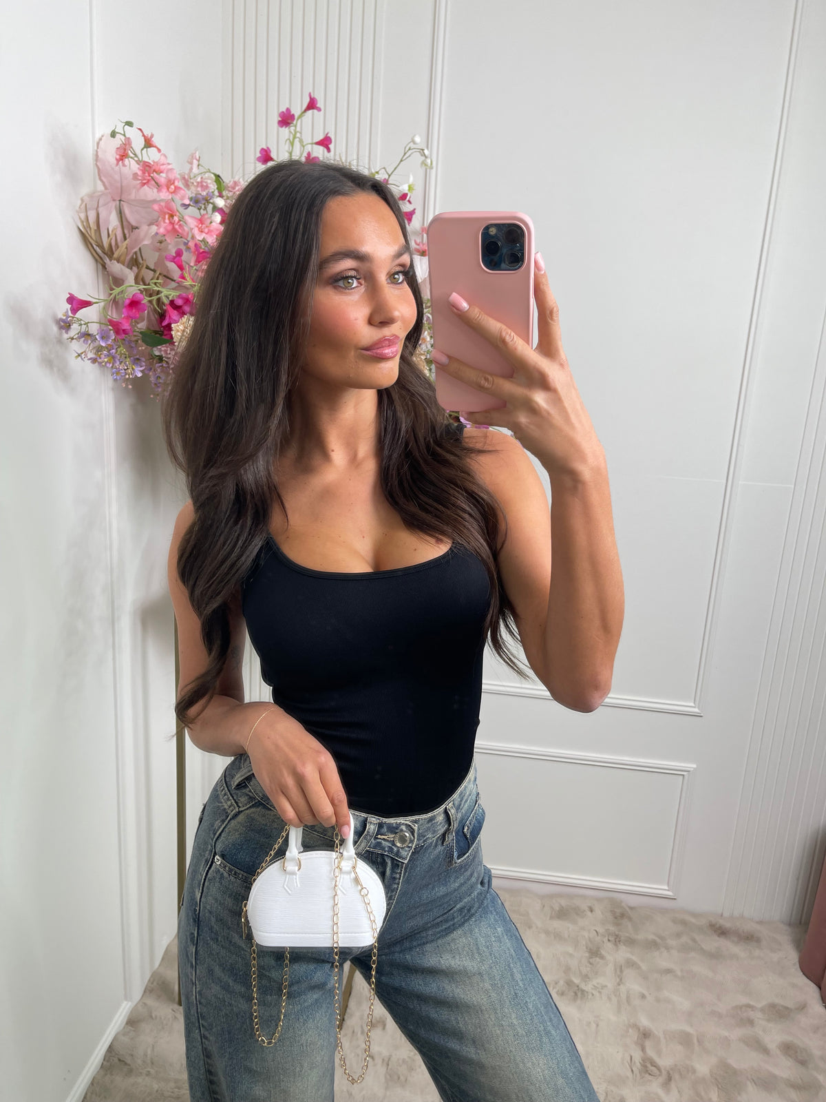 Elena mini bag white