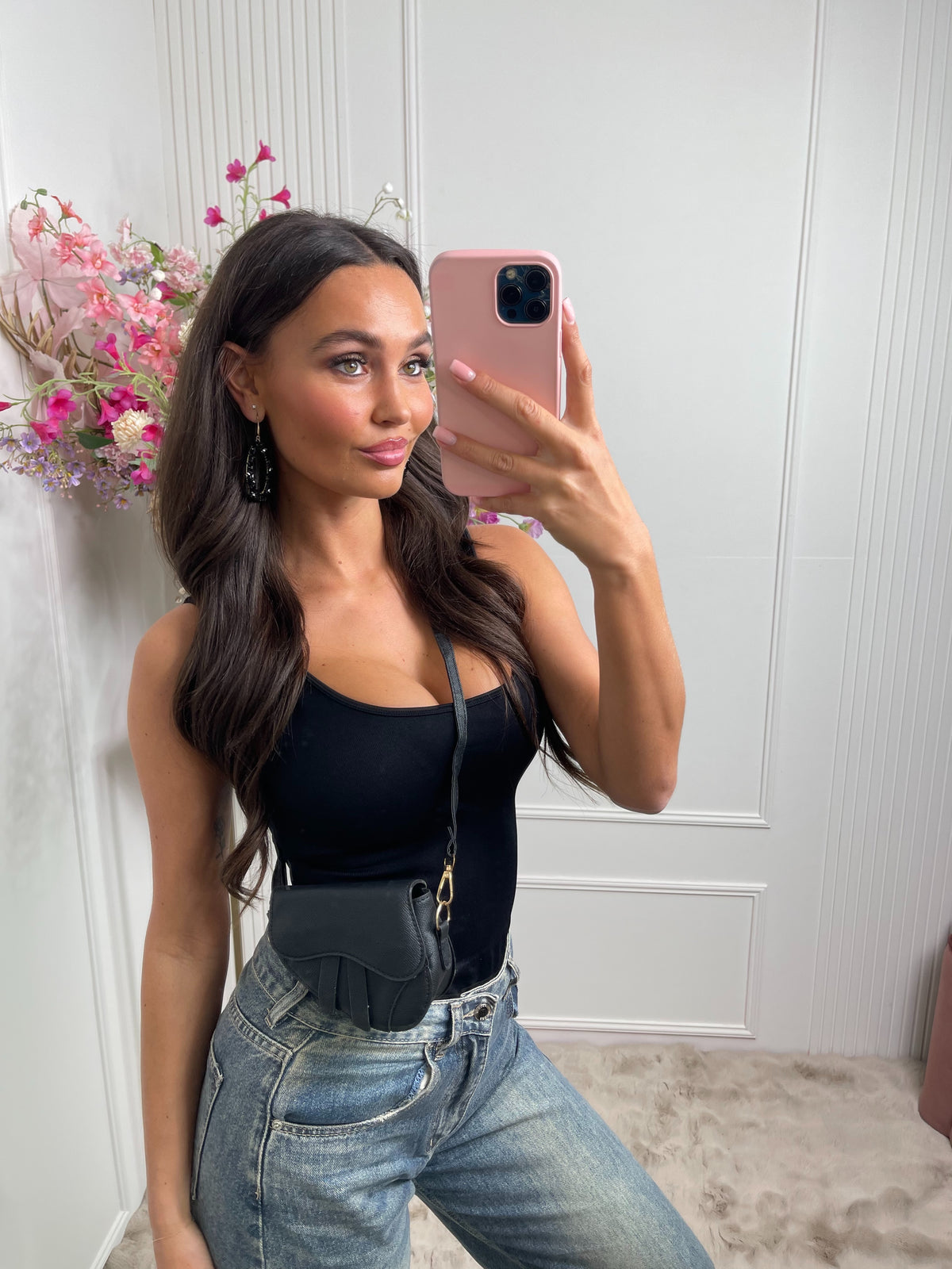 saddle mini bag black