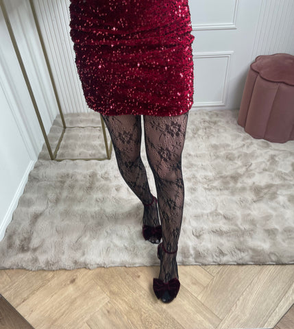 luxury lace panty black