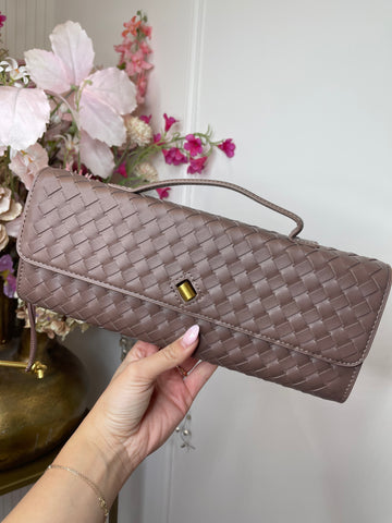 roxanne print bag mocha brown