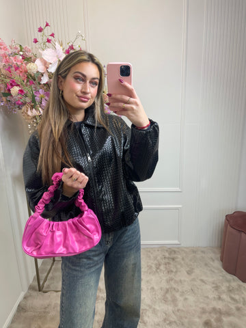 Iris hand bag fuchsia pink