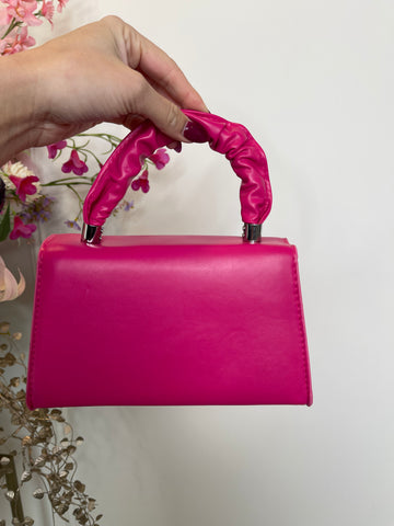 jolien silver detail bag fuchsia pink
