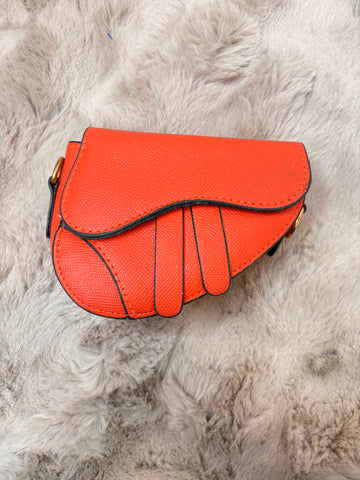 saddle mini bag orange