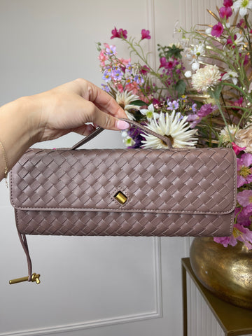 roxanne print bag mocha brown