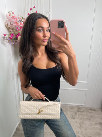 roxanne print bag white