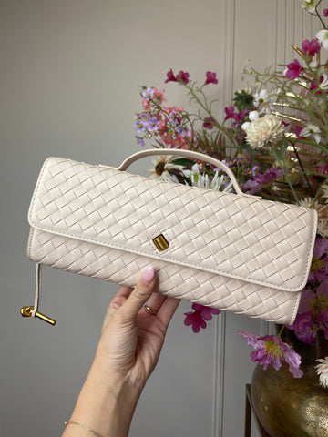 roxanne print bag white