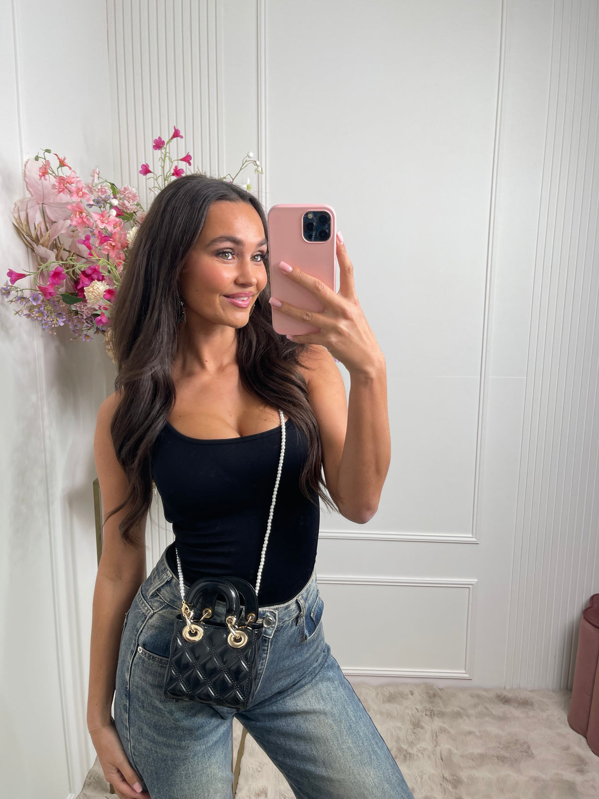 didi pearl mini bag black