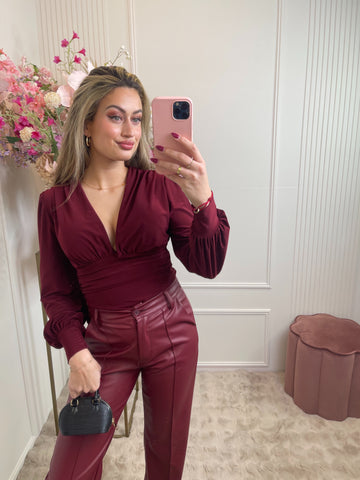 Romy perfect body bordeaux red