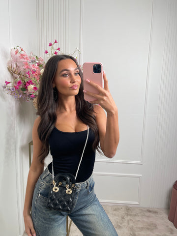 didi pearl mini bag black