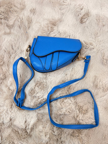 saddle mini bag kobalt blue