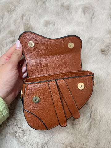 saddle mini bag brown