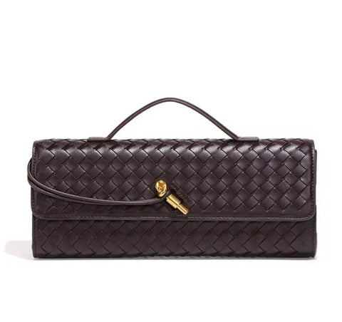 roxanne print bag chocolate brown