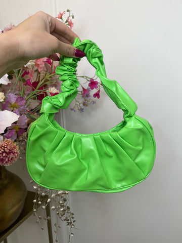 Iris hand bag neon green