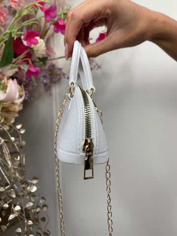 Elena mini bag white