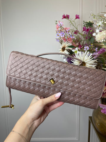 roxanne print bag mocha brown