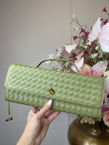 roxanne print bag olive green